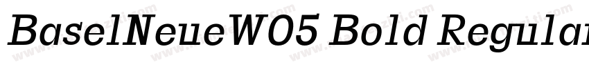 BaselNeueW05 Bold Regular字体转换